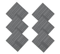 PACKOVE Dalles de Moquette Auto-adhésives 0,24 Carrées en Fibre de Polypropylène Épaisses 6pcs Ignifuges Faciles à Poser pour Salon et Écoles