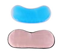 PACKOVE des lunettes de Œil à la soie masque de sommeil pour femme masques pour les yeux pour dormir masque oculaire endormi masque de sommeil en soie gel rose