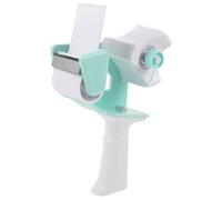 PACKOVE Dévidoir de Ruban Adhésif Manuel Portable 7,5 Cm Largeur, Coupe-ruban Léger Couleur Vert Clair, Outil de Distribution pour Emballage et Scellage de Colis, Accessoire de Bureau