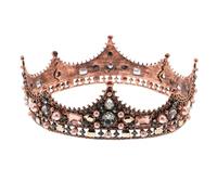 PACKOVE Diadème De Mariage Baroque En Strass : Couronne De Mariée, Accessoires Pour Cheveux De Mariage Pour Femmes, Diadème Royal Vintage Élégant Pour Bal De Fin D'année, Fête