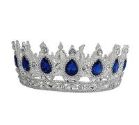 PACKOVE diadème de mariée faire la fête tiare accessoires de mariée Couronnes pour les femmes Mariage Kopfschmuck Tiara Femmes Hochzeit Braut Haarschmuck geburtstagsfeier-tiara Bleu