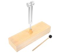 PACKOVE Diapason Instrument de Guérison Sonore Portable et Maillet en Alliage D'aluminium avec Caisse en Bois pour Exercices D'équilibre Stress