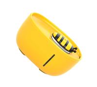 PACKOVE Distributeur d'eau à Cycle Automatique, Distributeur d'eau pour Animaux, 2l, Plastique, Jaune, Portable, pour Chat et Abeille