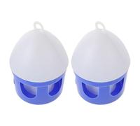 PACKOVE Distributeur d'eau Portable en PVC 2l pour Oiseaux de Compagnie, Lot de 2 Abreuvoirs Réutilisables Adaptés aux Perroquets et Grives