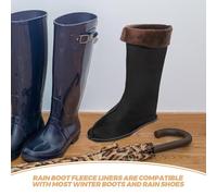 PACKOVE Doublures de Bottes D’Hiver en Polaire Épaisses pour Femmes et Hommes Chaussettes Thermiques Isolantes Taille 42-44L Confort Chaud pour Bottes de Pluie Protection le Froid