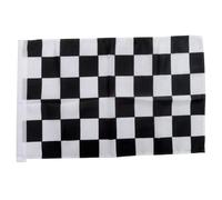 PACKOVE Drapeau de Course en Polyester à Motif Carreaux Visible Recto Verso, Portable, pour Événement Sportif ou Décoration de Bureau