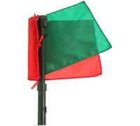 PACKOVE Drapeau et Matériau Polyester Plastique de Signalisation Manuelle pour Course Poignée Confortable pour Avertissement de Circulation et Arbitrage Sportif