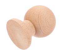 PACKOVE Embout Décoratif en Bois Massif Sculpté Style Romain, Finition Brute 12x10 Cm, Boule de Bois Inachevée pour Mobilier Déco Intérieure, Pilier de Meuble et Embouts de Lit