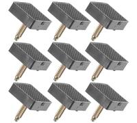 PACKOVE Embouts de Épais et Fins de Talonnettes Carrées Lot de 5 Paires en Pvc Noir Confortables et Ajustement Sécurisé pour Chaussures à Talons Hauts pour Réparation