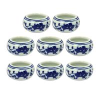 PACKOVE Encriers et Plateaux de Peinture Calligraphique 8 Pièces en Céramique, Accessoires pour Mélange D’Encre, Adaptés pour Travaux D’Art et Loisirs Créatifs