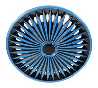 PACKOVE Enjoliveurs Automobiles 13 Pouces Bleu Noir, Cache-moyeu Décoratif en Acier pour Jantes de Voiture, Accessoire Extérieur Résistant, Compatible Modèles Variés, Installation Rapide