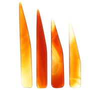 PACKOVE Ensemble 4 Pièces D'outils de Polissage Manuel en Agate Naturelle pour Bijoux en Or et Argenté, Coupe-agate 9-12 Cm, Accessoire Artisanal pour Polissage et Couleur Aléatoire