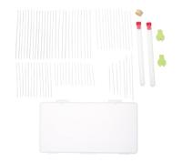 PACKOVE Ensemble D'aiguilles à Perles Flexibles Multi-tailles en Pp et Fer Enfile-perles, Fabrication de Colliers et Bracelets pour Débutants et Professionnels
