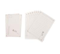 PACKOVE Ensemble de 2 Sets Papier à Lettres Créatif Vintage Blanc, Papier Épais Pratique pour Lettres et Poèmes, Style Rétro Élégant pour Correspondance Originale