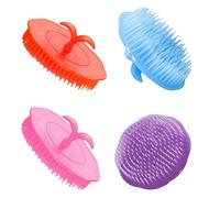 PACKOVE Ensemble de 4 Brosses pour Cuir Chevelu, Nettoyantes et Massantes, Adaptées Usage Bain ou Avant Coiffage, Favorisant le Soin Capillaire des Adolescents Couleur Aléatoire