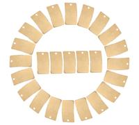 PACKOVE Ensemble de 50 Pendentifs Charme en Cuivre Or Concave 18mm pour Création Bijoux DIY Trou Unique, Style Simple et Délicat pour Projet Scrapbooking