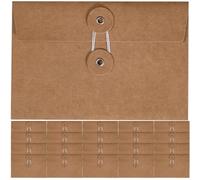 PACKOVE Enveloppes Kraft 30 Pièces Format 17 X 11,5 CM Papier Naturel pour Emballage Simple et Cartes au Domicile et Célébrations