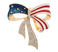 PACKOVE Épinglette Ronde Drapeau Américain Accessoire Américain Épinglette Américaine Broche Médaille État