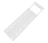 PACKOVE Étagère à Tension Extensible Réglable 32-48 Cm en Plastique Blanc, Organisateur Polyvalent pour Placard, Gain de Place pour Armoires Cuisine et Maison