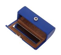 PACKOVE Étui à Rouge à Lèvres Petit en Cuir Bleu Roi Miroir, Porte-Rouge à Lèvres Simple Et Délicat, pour Femme, Compagnon De Voyage Élégant