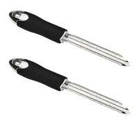 PACKOVE Évideurs à Poivre en Acier Inoxydable 2pcs Design Dentelé Retrait Rapide et Facile des Graines et Pulpe de Fruits et Poivrons Cuisine