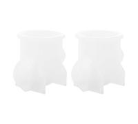 PACKOVE Faciles à Démouler de Cactus Moules en Silicone Flexibles Lot de 2 Couleur Blanc pour Bougies Artisanales DIY