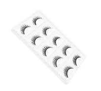 PACKOVE Faux Cils Denses Bouclés 5 Paires Courts Fibres Fines Pour Femmes Filles Usage Quotidien Extensions Maquillage