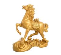 PACKOVE Figurine du Cheval Doré en Alliage, de Prospérité Rapide et Énergie Positive, Décoration Chinoise Festivités du Nouvel an Lunaire