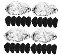 PACKOVE Filet à Chignon Invisible Élastique 50Cm Lot de 60 Accessoires Cheveux et Filles pour Danseuses et Hôtesses Pratique et Élégant