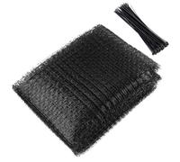PACKOVE Filet de Protection en Nylon Noir pour Animaux Surface Lisse et Polissage Fin, pour Aménagement Paysager et Allées, 1 Set de Clôture Résistante