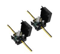 PACKOVE Filtre Puissance Auto 12V Lot de 2 Filtre Anti-Parasites Compatible Toutes Séries de Voitures de Bruit Stéréo