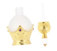 PACKOVE Flacon Compte-Gouttes de Parfum Style en Verre Vintage Or 15ml Léger Décor Élégant ou Présentoir Miroir pour Huiles Essentielles pour Voyage