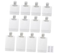 PACKOVE Flacons de Voyage Souples 12 Pièces 30ml-50ml-100ml Étanches Multifonctions pour Hygiène Personnelle Étiquettes Autocollantes pour Voyages et Déplacements