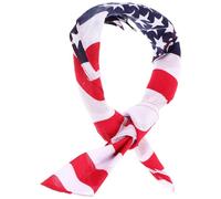 PACKOVE Foulard Américain Multifonction Accessoire Patriote Pour Célébrations Du Jour De Indépendance Bandana à Porter Les Cheveux Ou Autour Du Cou Lavable Et