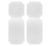PACKOVE Gabarits de Couture Patchwork Outil Précis pour Alignement et Découpe en Acrylique Transparent, 4 Pièces, Formes Carrée et Rectangulaire pour Loisirs Créatifs