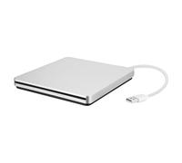 PACKOVE Graveur DVD-rom USB 3.0 Externe pour Ordinateur Argenté, Lecteur CD DVD 8X en Abs, pour Usage Domestique et Installation de Système D'exploitation