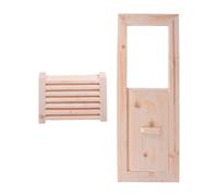 PACKOVE Grille D'aération pour Sauna en Bois Beige Surface Lisse sans Bavure, Panneau de Ventilation pour Cabine de Sauna ou Hammam
