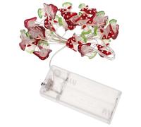 PACKOVE Guirlande Lumineuse LED à Piles 20 Lampes Forme Champignon 2 Mètres Lumière Chaude Décoration Intérieure Chambre Garçon et Filles Festival