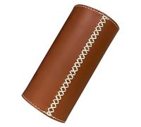 PACKOVE Housse de Protection en Cuir Marron Légère pour Cartouche de Gaz Longue Taille pour Camping et Voyages en Plein Air