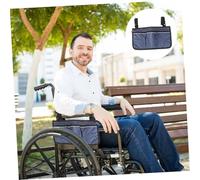 PACKOVE Housse De Transport Pour Fauteuil Roulant Pochette Latérale Résistante Sacoche Portable Pour Accoudoir Rangement Multiple Compatible Plupart Des Fauteuils