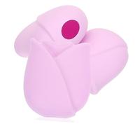 PACKOVE Housses En Silicone Pour Pinceaux De Maquillage Rose Lot De 3 Tailles Flexibles Et Lavables Pour Voyage Protection Pinceaux Portable Réutilisable