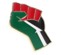 PACKOVE Insigne Drapeau Palestinien En Métal Robuste, Broche Patriotique Poing Levé, Accessoire Mode Unisexe Pour Vêtements, Paquet Et Casquettes, Taille Mini