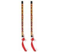 PACKOVE Instrument de Musique Traditionnel Solide au Son Merveilleux Flûte en Bambou Artisanale Nœud Chinois et Diaphragme Plusieurs styles pour Débutant pour Amateurs Plusieurs styles