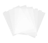 PACKOVE Intercalaires Détachables pour Classeur A5 en Pvc Transparent, Lot de 6 Pages D'onglet Mat, Séparateurs D'index pour Cahier, Organiseur de Documents pour Bureau et Étude