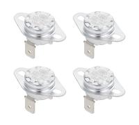 PACKOVE Interrupteur de Température Normalement Fermé 16a 250v Ksd302 en Matériau Synthétique Argenté pour Contrôle Thermique Précis des Appareils Électriques et Chauffe-eau, Lot de 4