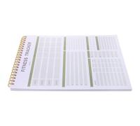 PACKOVE Journal de Fitness Blanc en Papier Design Simple et Élégant, Carnet de Gym pour Suivi des Objectifs et Amélioration Personnelle, pour Planifier Vos Séances Sportives