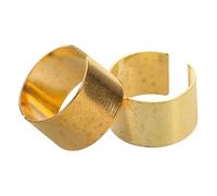 PACKOVE Kit 1 Paire Connecteurs Universels pour Bornes de Batterie de Voiture, Clips Câbles en Cuivre Doré, Adaptateurs Positifs et Négatifs, Compatible Audio Automobile et Entretien