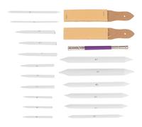 PACKOVE Kit de Dessin 20 Pièces Estompes, Tampons à Papier et Bâtonnets Mélangeurs en Papier Abrasif pour Artistes et Étudiants, Outils pour Croquis, Fusain et Pastel, Matériel de Dessin