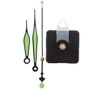 PACKOVE Kit de Fabrication D'horlogerie Silencieux Mécanisme Quartz Lumineux, Aiguilles Fluorescentes en Plastique Léger pour Horloges Murales DIY