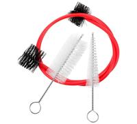 PACKOVE Kit de Nettoyage Brosse Flexible pour Trompette et Instruments à Vent et Écouvillon Rouge en Plastique Accessoires pour Musiciens
